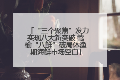 “三个聚焦”发力实现八大新突破 赣榆“八鲜”破局休渔期海鲜市场空白