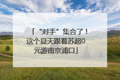 “对手”集合了！这个夏天跟着苏超0元游南京浦口