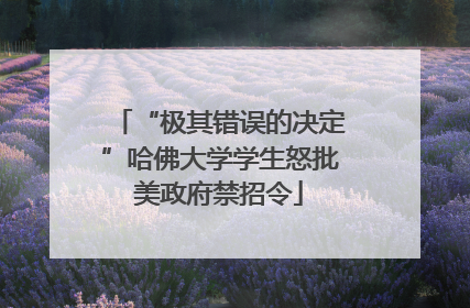 “极其错误的决定”哈佛大学学生怒批美政府禁招令