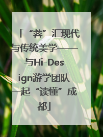 “蓉”汇现代与传统美学——与Hi-Design游学团队一起“读懂”成都