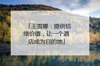 王雪娜：提供情绪价值，让一个酒店成为目的地