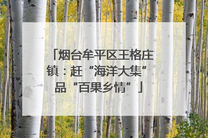 烟台牟平区王格庄镇：赶“海洋大集” 品“百果乡情”