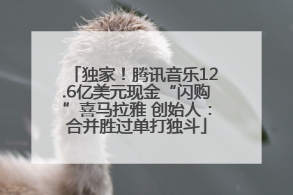独家！腾讯音乐12.6亿美元现金“闪购”喜马拉雅 创始人：合并胜过单打独斗