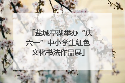 盐城亭湖举办“庆六一”中小学生红色文化书法作品展
