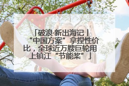 破浪·新出海记丨 “中国方案”拿捏性价比，全球近万艘巨轮用上镇江“节能桨”