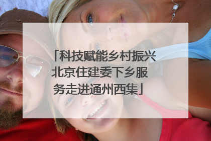 科技赋能乡村振兴 北京住建委下乡服务走进通州西集