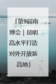 第9届南博会｜昆明高水平打造对外开放新高地