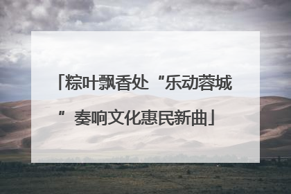 粽叶飘香处“乐动蓉城”奏响文化惠民新曲