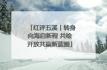 红评五溪丨转身向海启新程 共绘开放共赢新蓝图