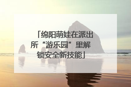 绵阳萌娃在派出所“游乐园”里解锁安全新技能