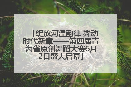 绽放河湟韵律 舞动时代新章——第四届青海省原创舞蹈大赛6月2日盛大启幕