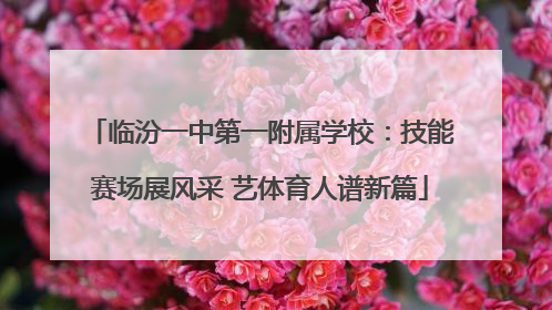 临汾一中第一附属学校：技能赛场展风采 艺体育人谱新篇