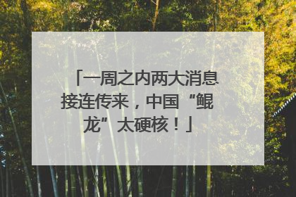 一周之内两大消息接连传来，中国“鲲龙”太硬核！