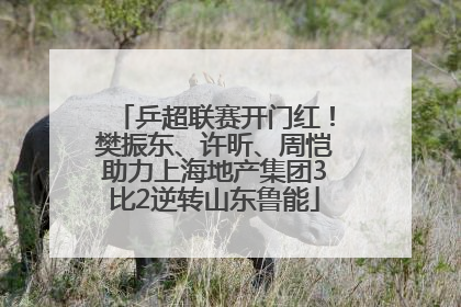 乒超联赛开门红！樊振东、许昕、周恺助力上海地产集团3比2逆转山东鲁能