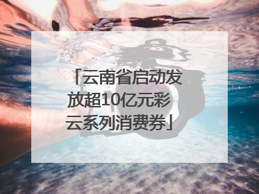 云南省启动发放超10亿元彩云系列消费券