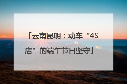 云南昆明：动车“4S店”的端午节日坚守