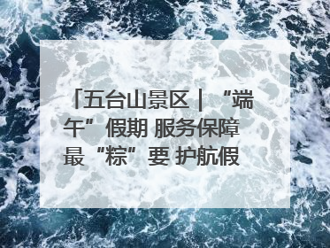 五台山景区｜“端午”假期 服务保障最“粽”要 护航假期“不打烊”