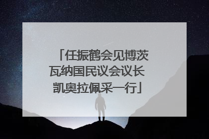 任振鹤会见博茨瓦纳国民议会议长凯奥拉佩采一行