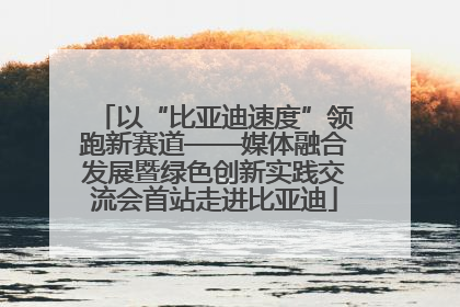 以“比亚迪速度”领跑新赛道——媒体融合发展暨绿色创新实践交流会首站走进比亚迪