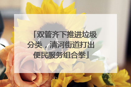 双管齐下推进垃圾分类，清河街道打出便民服务组合拳