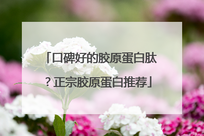 口碑好的胶原蛋白肽？正宗胶原蛋白推荐