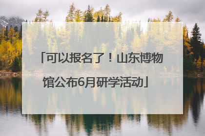 可以报名了！山东博物馆公布6月研学活动