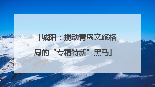 城阳：搅动青岛文旅格局的“专精特新”黑马