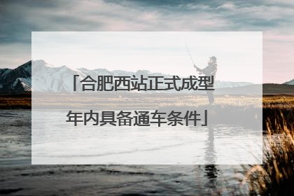 合肥西站正式成型 年内具备通车条件