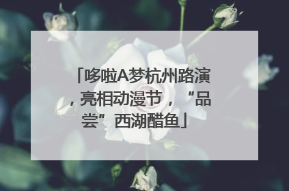 哆啦A梦杭州路演，亮相动漫节，“品尝”西湖醋鱼