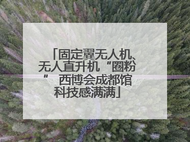 固定翼无人机、无人直升机“圈粉” 西博会成都馆科技感满满