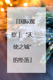 国际观察｜“天使之城”的坠落