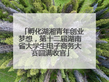 孵化湖湘青年创业梦想，第十二届湖南省大学生电子商务大赛圆满收官