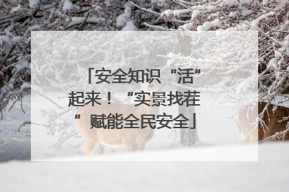 安全知识“活”起来！“实景找茬”赋能全民安全