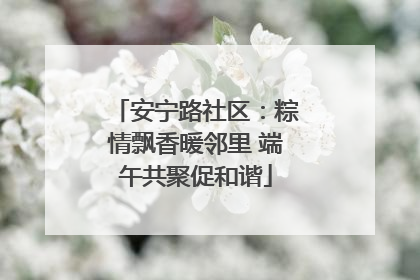 安宁路社区：粽情飘香暖邻里 端午共聚促和谐