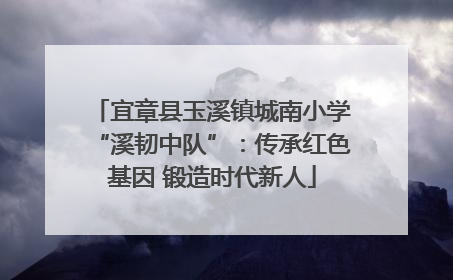 宜章县玉溪镇城南小学“溪韧中队”：传承红色基因 锻造时代新人