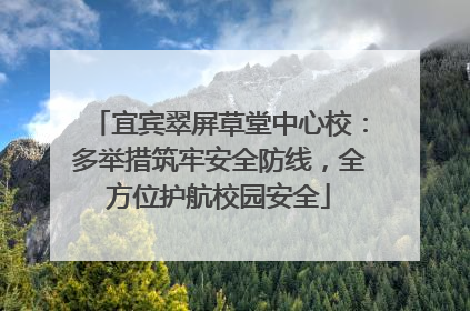 宜宾翠屏草堂中心校：多举措筑牢安全防线，全方位护航校园安全