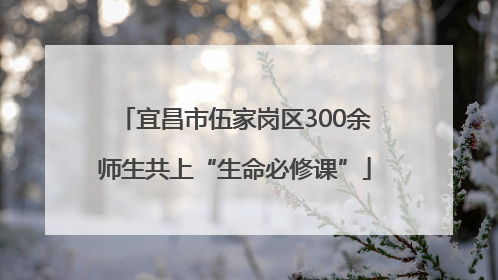 宜昌市伍家岗区300余师生共上“生命必修课”
