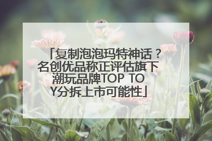 复制泡泡玛特神话？名创优品称正评估旗下潮玩品牌TOP TOY分拆上市可能性