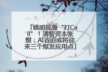 姚明现身“打Call”！清智资本张煜：AI赛道或将迎来三个爆发应用点