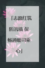 志愿红筑防汛墙 保畅通暖司乘心