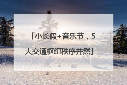 小长假+音乐节，5大交通枢纽秩序井然