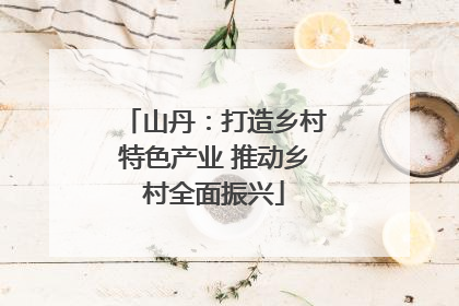 山丹：打造乡村特色产业 推动乡村全面振兴
