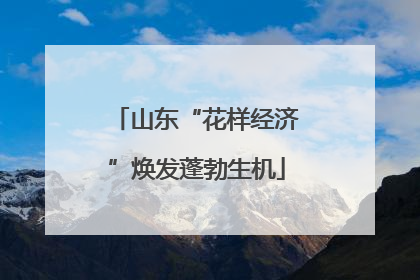 山东“花样经济”焕发蓬勃生机