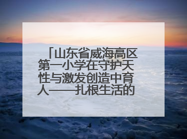 山东省威海高区第一小学在守护天性与激发创造中育人——扎根生活的科学教育更有效