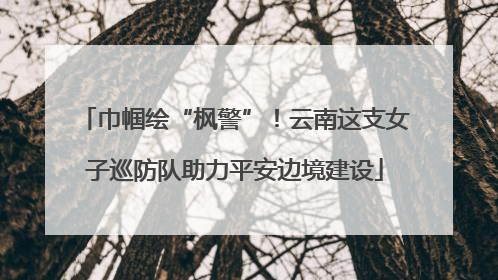 巾帼绘“枫警”！云南这支女子巡防队助力平安边境建设