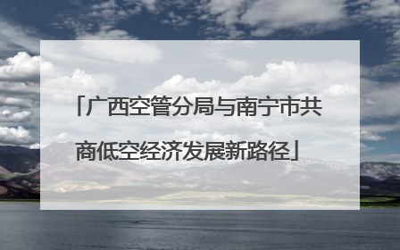 广西空管分局与南宁市共商低空经济发展新路径