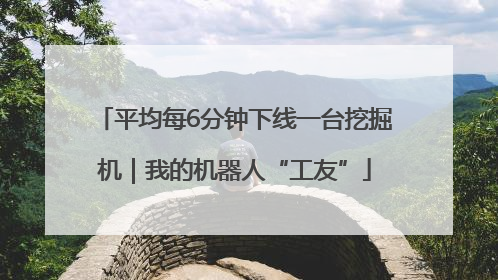 平均每6分钟下线一台挖掘机｜我的机器人“工友”