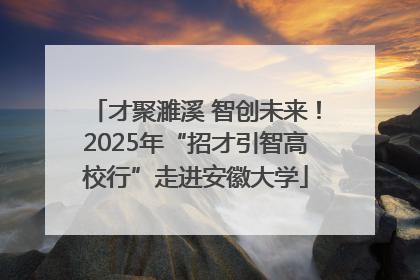 才聚濉溪 智创未来！2025年“招才引智高校行”走进安徽大学