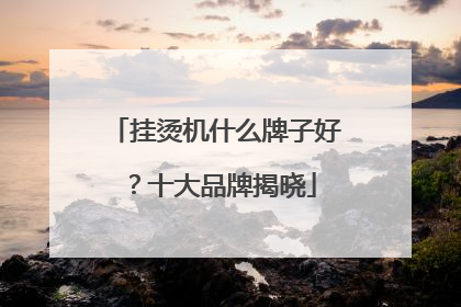 挂烫机什么牌子好？十大品牌揭晓