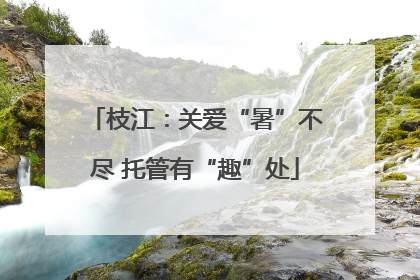 枝江：关爱“暑”不尽 托管有“趣”处